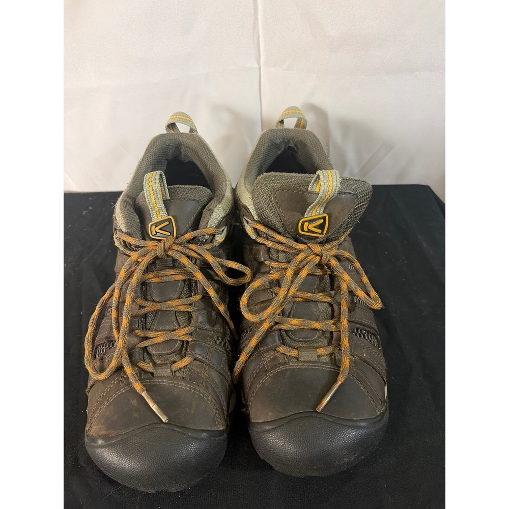 Keen Hiking Shoes Mens 8.5 Brown  Leather Mesh Trail Low Top 1002670